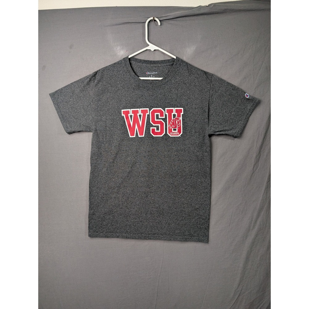 Champion Mens Washington State University WSU Grandpa T-Shirt Gray Medium 5700